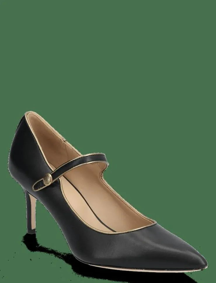 Kvinnor Lauren Ralph Lauren Högklackade Skor|Lanette Two-Tone Leather Mary Jane Pump - Klassiska pumps