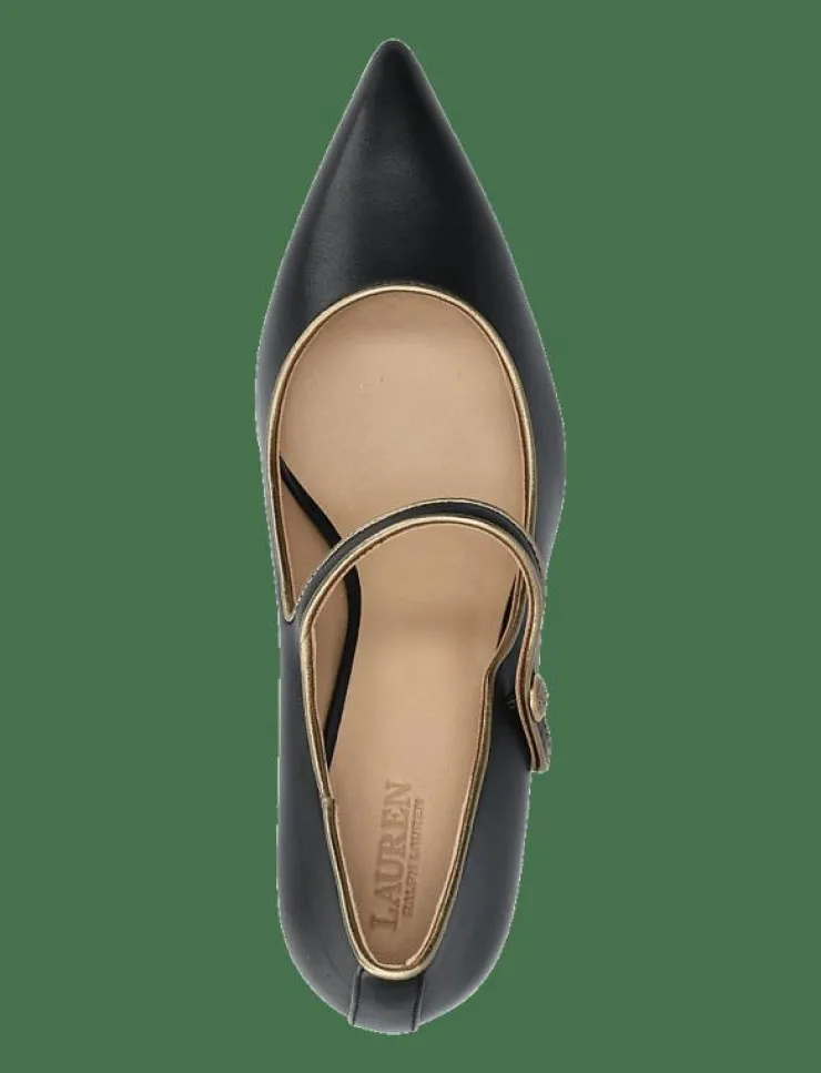 Kvinnor Lauren Ralph Lauren Högklackade Skor|Lanette Two-Tone Leather Mary Jane Pump - Klassiska pumps