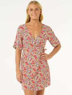 Rip Curl LAS DALIAS DITSY WRAP DRESS - Klänningar|Kvinnor Klänningar & Kjolar