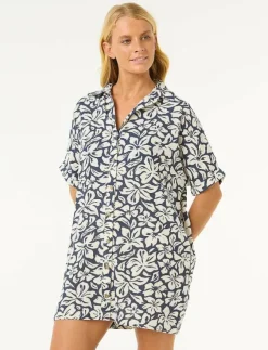 Rip Curl LAS DALIAS SS SHIRT DRESS - Klänningar|Kvinnor Klänningar & Kjolar