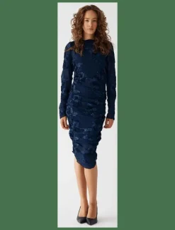 Kvinnor Noella Plus Size & Curvy|Lavinia L/S Dress - Midiklänningar