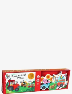Barn GLOBE Barnböcker|Learning Trains - Farm Animals - Pedagogisk barnbok