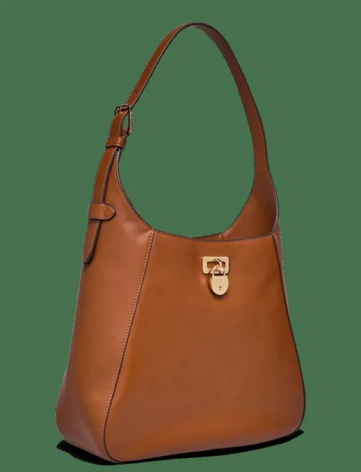 Lauren Ralph Lauren Leather Large Tanner Shoulder Bag - Handväskor|Kvinnor Handväskor