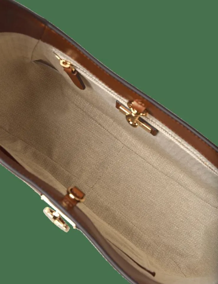 Lauren Ralph Lauren Leather Large Tanner Shoulder Bag - Handväskor|Kvinnor Handväskor