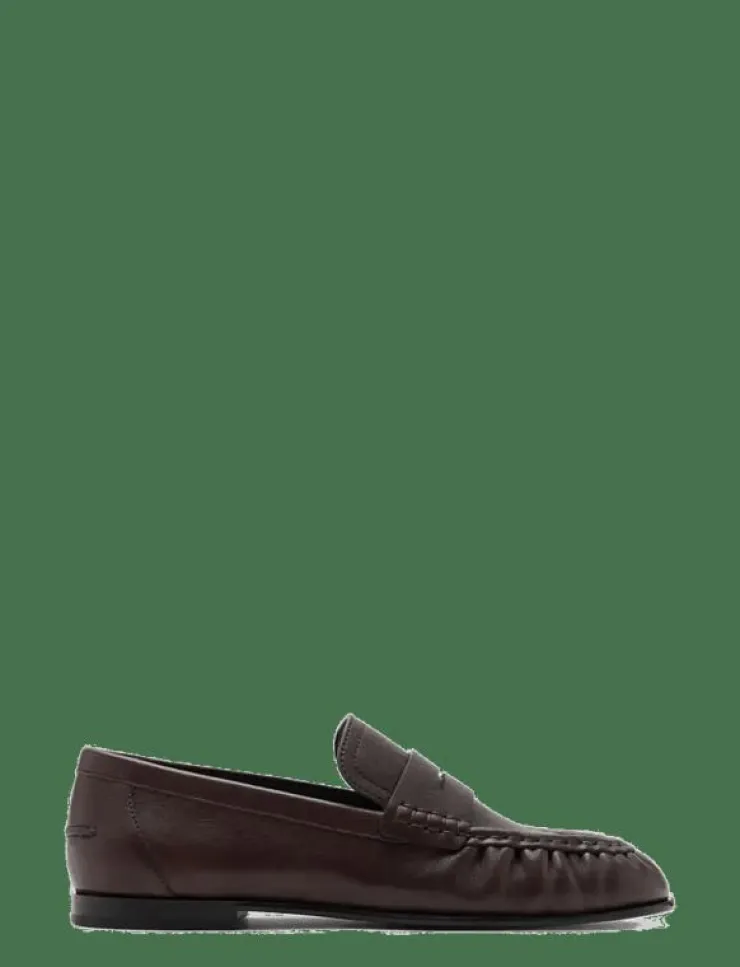 Mango Leather penny loafers - Loafers|Kvinnor Loafers
