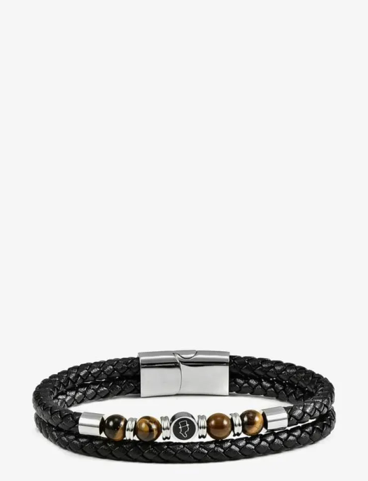 edd. Smycken|Leather/Beads Combo Bracelet - Armband