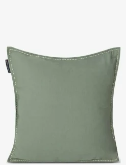 Lexington Home Leaves Embroidered Linen/Cotton Pillow Cover - Kuddfodral| Kuddar & Filtar