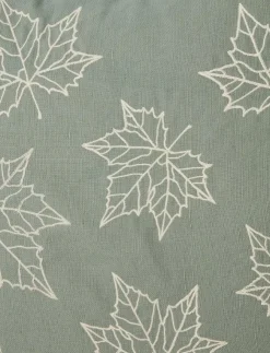 Lexington Home Leaves Embroidered Linen/Cotton Pillow Cover - Kuddfodral| Kuddar & Filtar