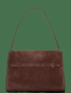 Tory Burch Lee Radziwill Suede Large Shoulder Bag - Handväskor|Kvinnor Handväskor