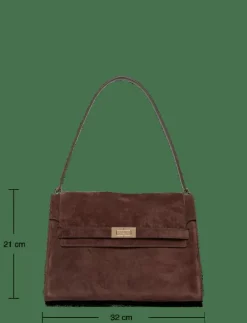 Tory Burch Lee Radziwill Suede Large Shoulder Bag - Handväskor|Kvinnor Handväskor
