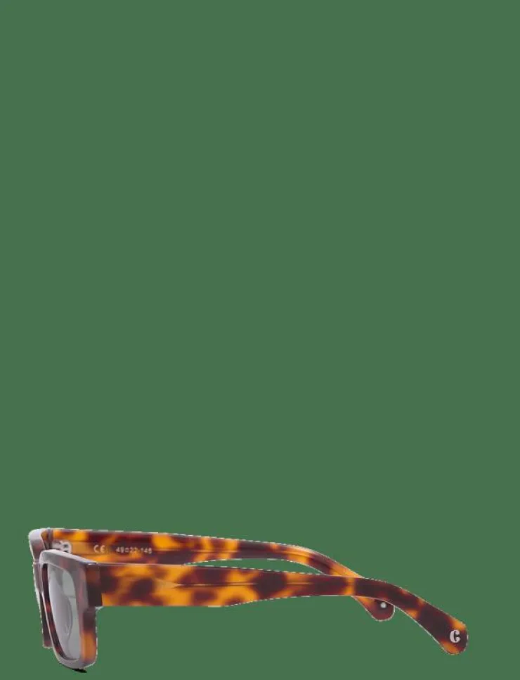 Corlin Eyewear Solglasögon|Leon tortoise green - Fyrkantiga