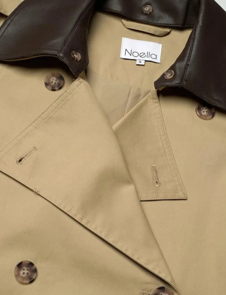 Kvinnor Noella Plus Size & Curvy|Jackor & Kappor|Leone Coat - Trenchcoats