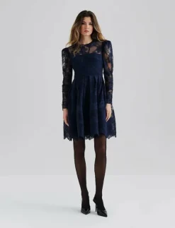 Malina Leoni Lace Mini Dress - Korta klänningar|Kvinnor Plus Size & Curvy|Klänningar