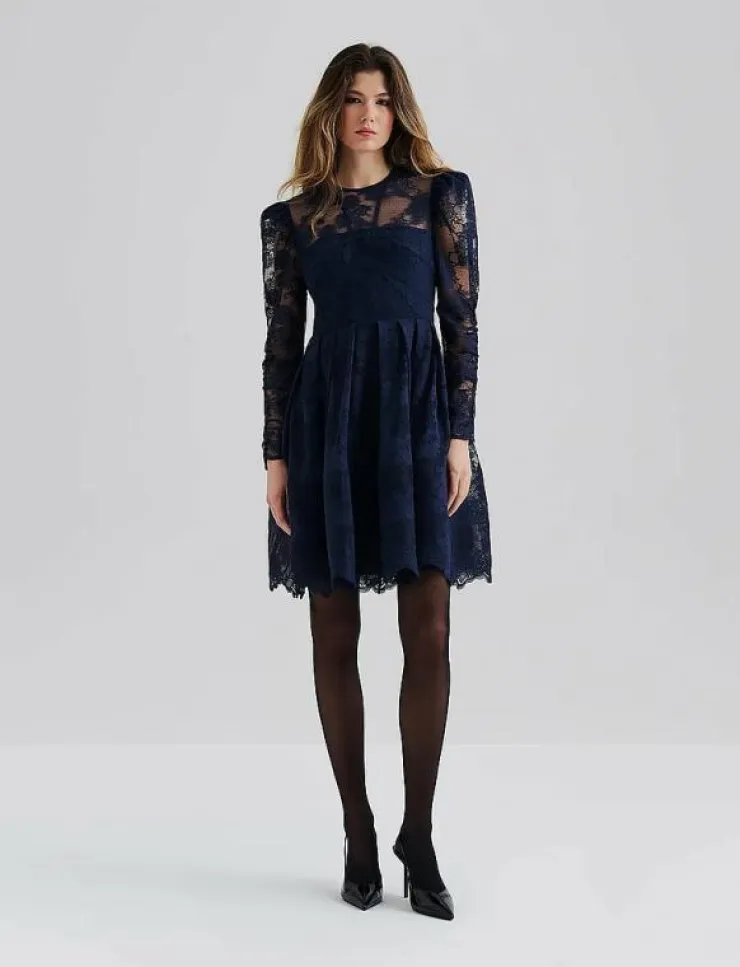 Malina Leoni Lace Mini Dress - Korta klänningar|Kvinnor Plus Size & Curvy|Klänningar