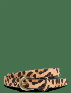 Barn Mango Bälte|Leopard leather belt - Skärp