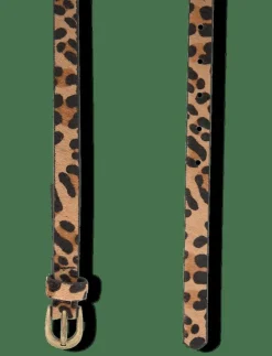 Barn Mango Bälte|Leopard leather belt - Skärp