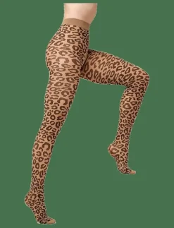 Kvinnor Sneaky Fox Strumpbyxor|Leopard tights - Strumpbyxor