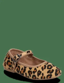 Mango Leopard-print leather ballerinas - Ballerinaskor & Slip-ons|Barn Ballerinaskor & Slip-Ons