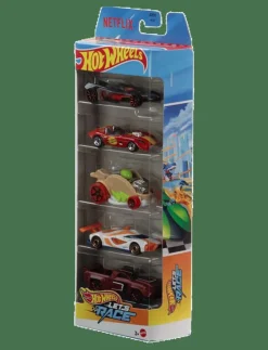 Hot Wheels Let’s Race 5-Pack, Set of 5 1:64 Scale Die-Cast Toy Race Cars from the Netflix Series - Leksaksbil|Barn Leksaksfordon & Bilar
