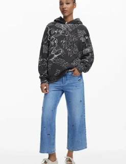 Desigual LETTERS MICKEY - Huvtröjor|Kvinnor Sweatshirts