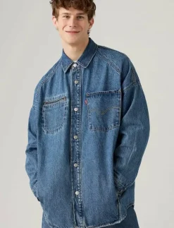 Levi's® LEVIS TWIST SHACKET LETS DO TH - Ofodrade jeansjackor| Overshirts