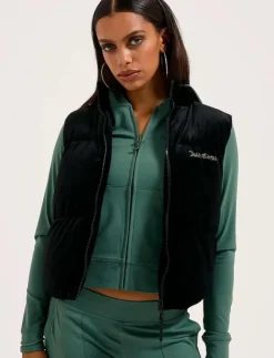 Kvinnor Juicy Couture Västar|LIGHTENING VELOUR GILET - Vadderade västar