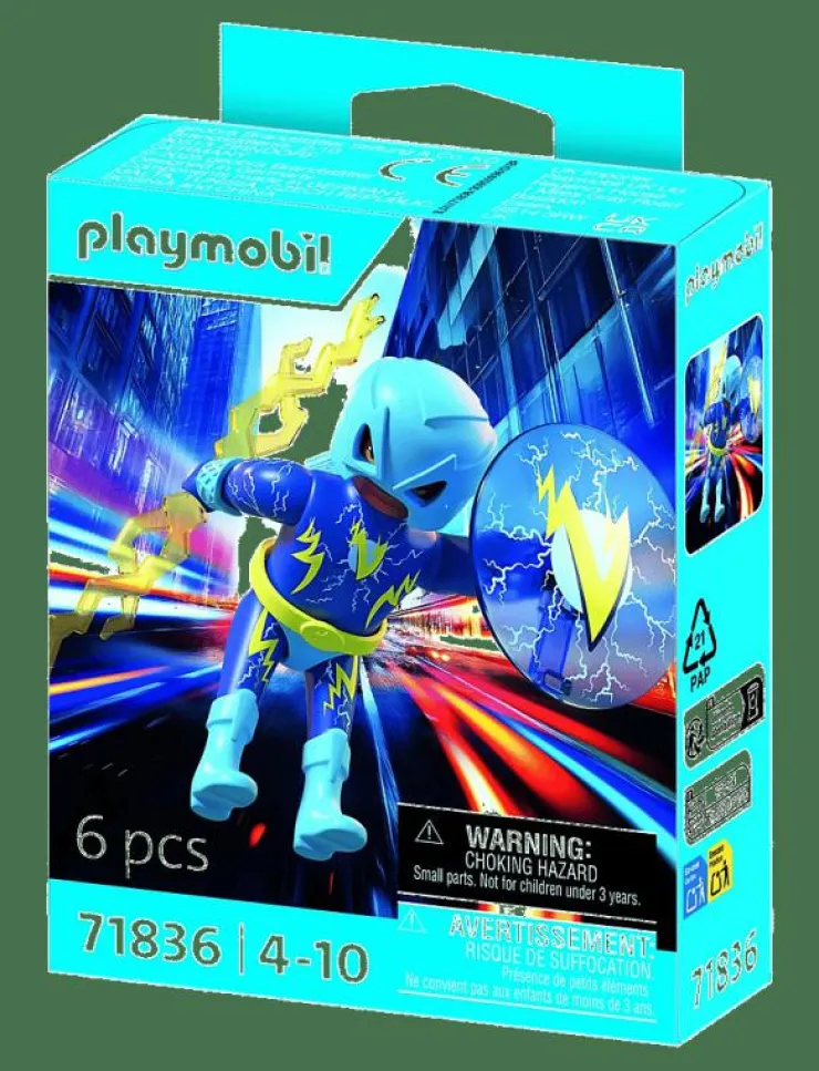 PLAYMOBIL Lightning Super Hero - Actionfigur|Barn Leksaksset & Leksaksfigurer|Playmobil Leksaker