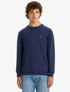 Levi's® Stickat|LIGHTWEIGHT HM SWEATER NAVAL A - Rundhalsad
