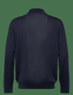 Lyle & Scott Sport Sweatshirts|Lightweight Knitted Collared Cardigan - Stickat
