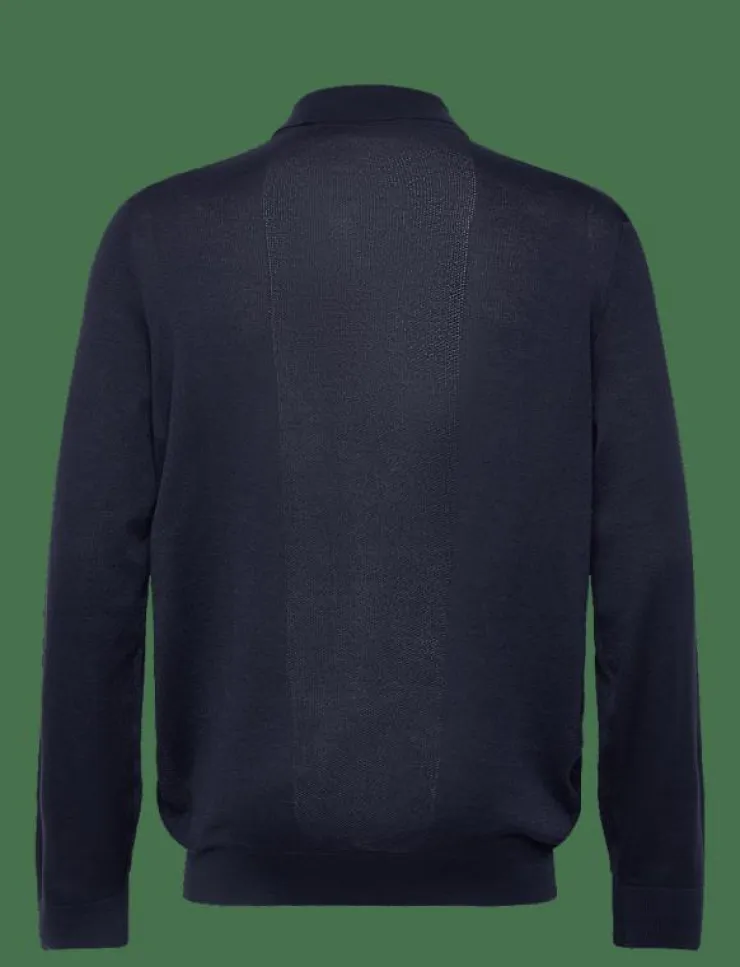 Lyle & Scott Sport Sweatshirts|Lightweight Knitted Collared Cardigan - Stickat