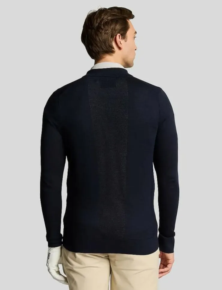 Lyle & Scott Sport Sweatshirts|Lightweight Knitted Collared Cardigan - Stickat