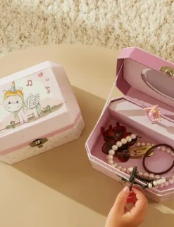 Barbo Toys Lillie and Ellie - Music Box - Unicorn - Smyckeskrin|Barn Smycken