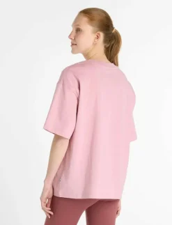 Kvinnor New Balance Toppar & T-Shirts|Linear Heritage Oversized T-Shirt - T-Shirts