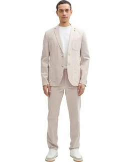 Tom Tailor linen blazer - Enkelknäppta kavajer| Kostymer & Kavajer
