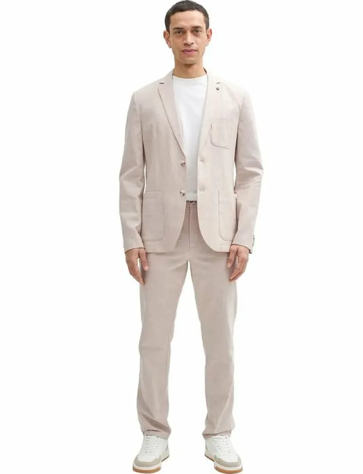 Tom Tailor linen blazer - Enkelknäppta kavajer| Kostymer & Kavajer