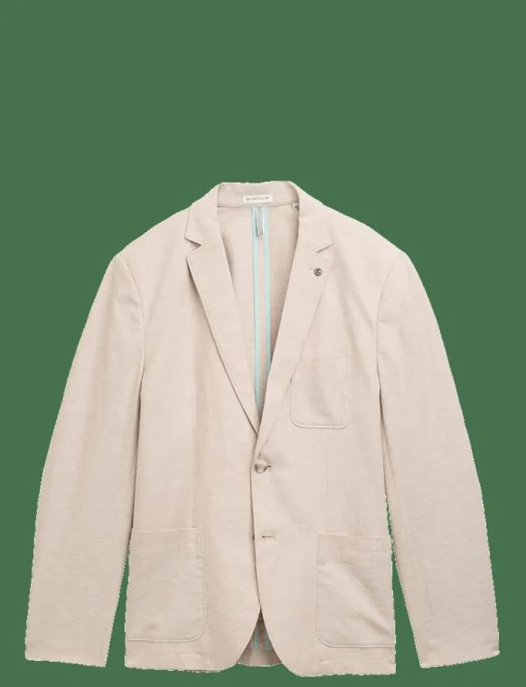 Tom Tailor linen blazer - Enkelknäppta kavajer| Kostymer & Kavajer
