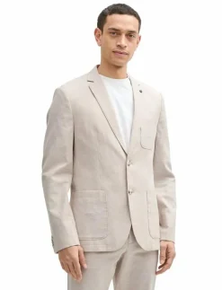 Tom Tailor linen blazer - Enkelknäppta kavajer| Kostymer & Kavajer