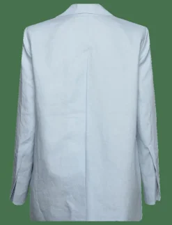 Kvinnor REMAIN Birger Christensen Kavajer|Linen Slit Blazer - Enkelknäppta kavajer