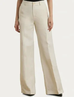 Lauren Ralph Lauren Linen-Blend Twill Wide-Leg Pant - Vida byxor|Kvinnor Byxor