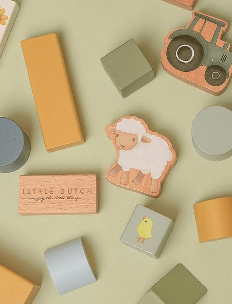 Little Dutch - Building Blocks Little Farm - Byggklossar|Barn Klossar & Byggsatser
