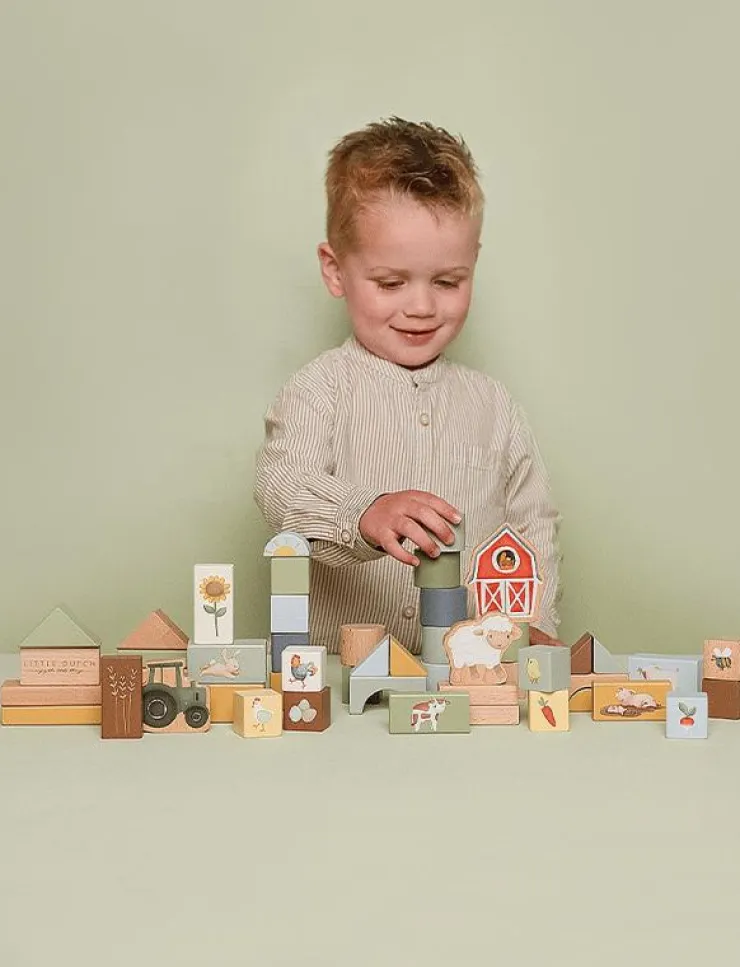Little Dutch - Building Blocks Little Farm - Byggklossar|Barn Klossar & Byggsatser