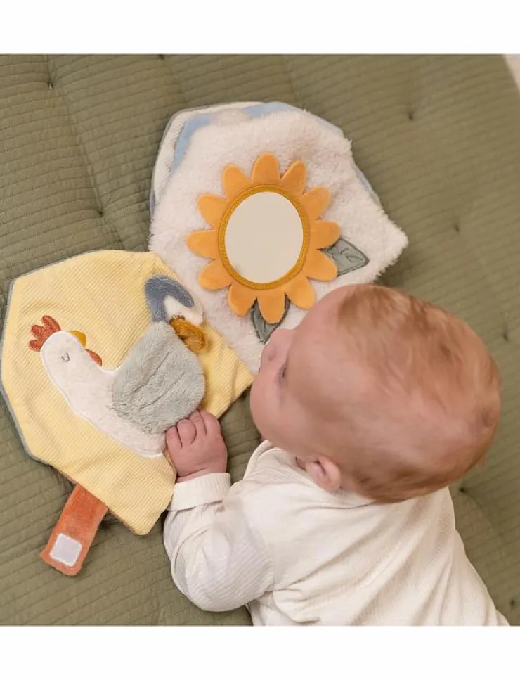 Barn Little Dutch Babyleksaker|Babyleksaker|- Soft activity book Little Farm - Interaktiva leksaker