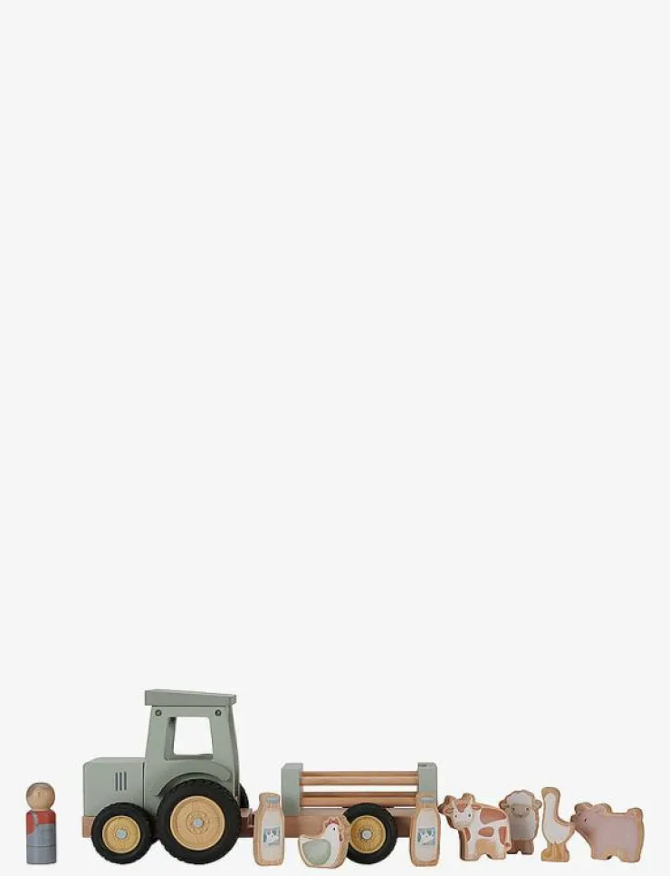 Barn Little Dutch Leksaksset & Leksaksfigurer|- Tractor with trailer Little Farm - Traktorer