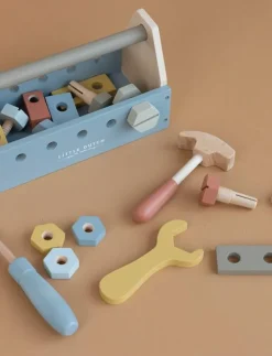 Little Dutch - Wooden Toolbox - Leksaksverktyg|Barn Rollspel