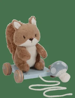 Barn Little Dutch Babyleksaker|Babyleksaker|Pull along Squirrel FSC - Dragleksaker