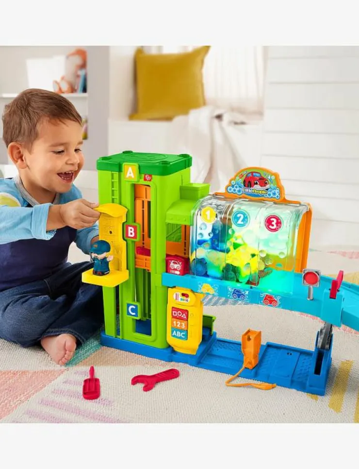 Barn Fisher-Price Leksaksfordon & Bilar|Leksaksset & Leksaksfigurer|LITTLE PEOPLE LP SS Car Center- NORDICS - Lekset