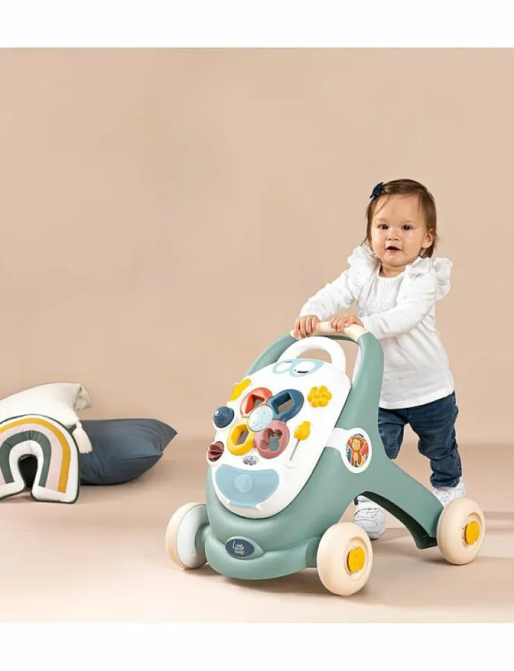 Smoby Little 3 IN 1 TROTTY WALKER - Lära-gå-vagnar|Barn Babyleksaker|Babyleksaker
