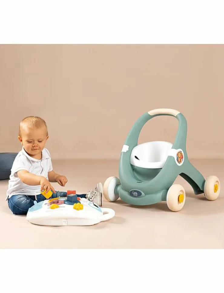 Smoby Little 3 IN 1 TROTTY WALKER - Lära-gå-vagnar|Barn Babyleksaker|Babyleksaker