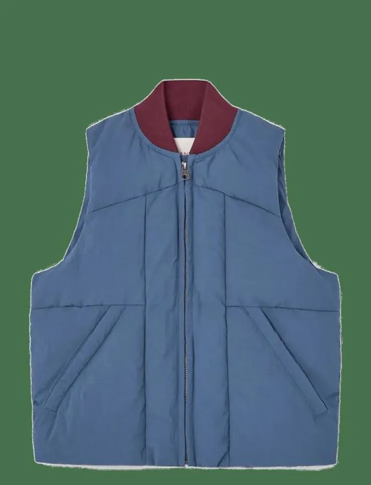 Barn THE ANIMALS OBSERVATORY Västar|LOBSTER KID PUFFER VEST -GREY - Väst