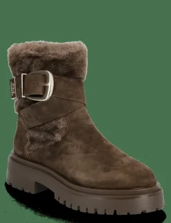 Kvinnor Steve Madden Varmfodrade Stövlar|Lodge - Platta ankelboots